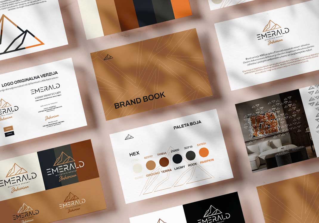 Emerald hill brand book dizajn knjiga grafičkih standarda