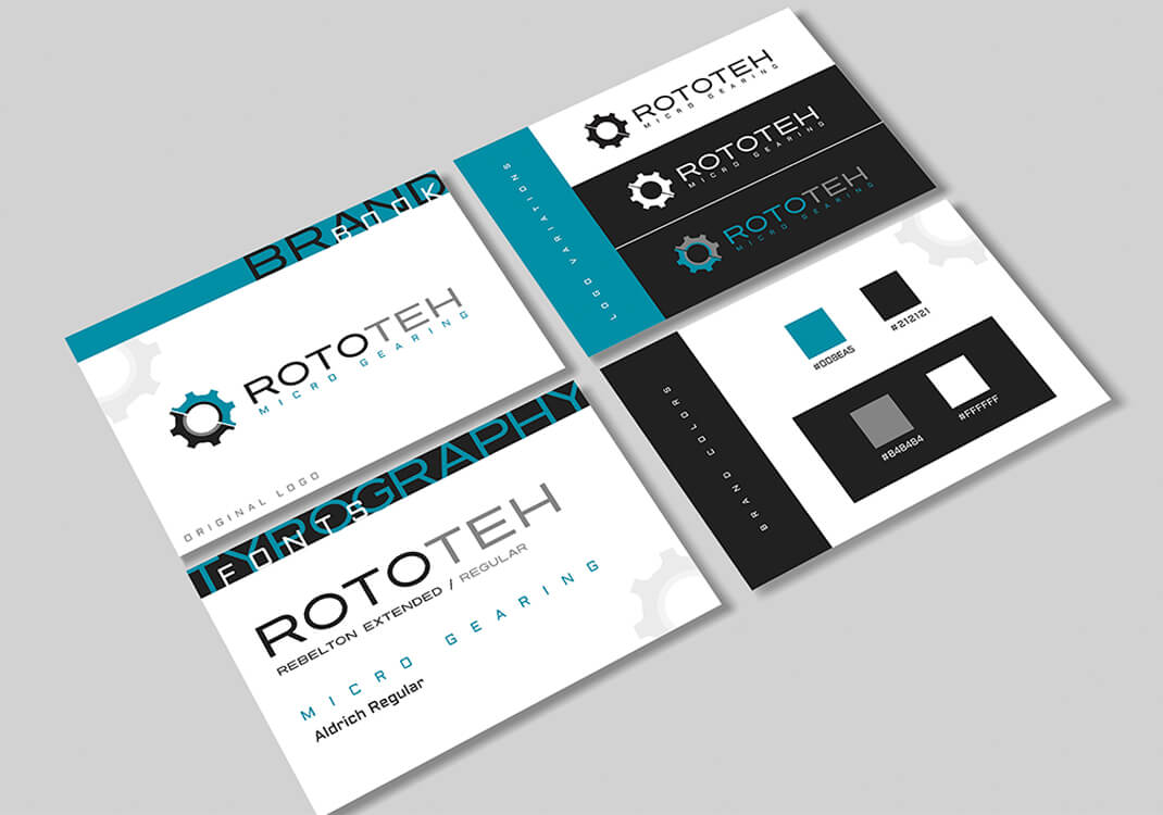 Rototech dizajn knjige grafičkih standarda brand book