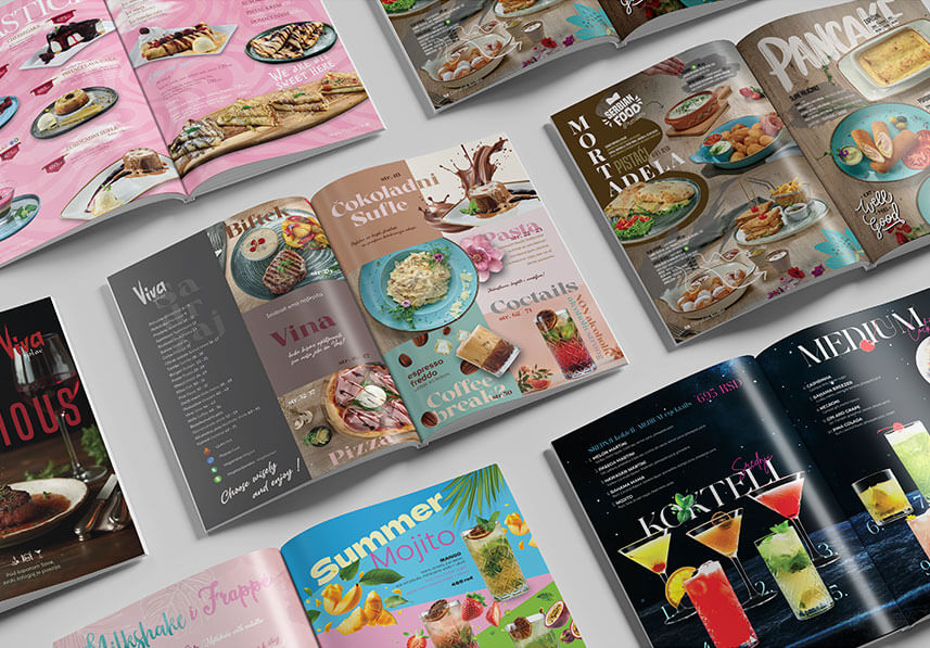 Dizajn menija i jelovnika za restorane Novi Sad Beograd Dizajn menija i jelovnika za restorane Novi Sad Beograd